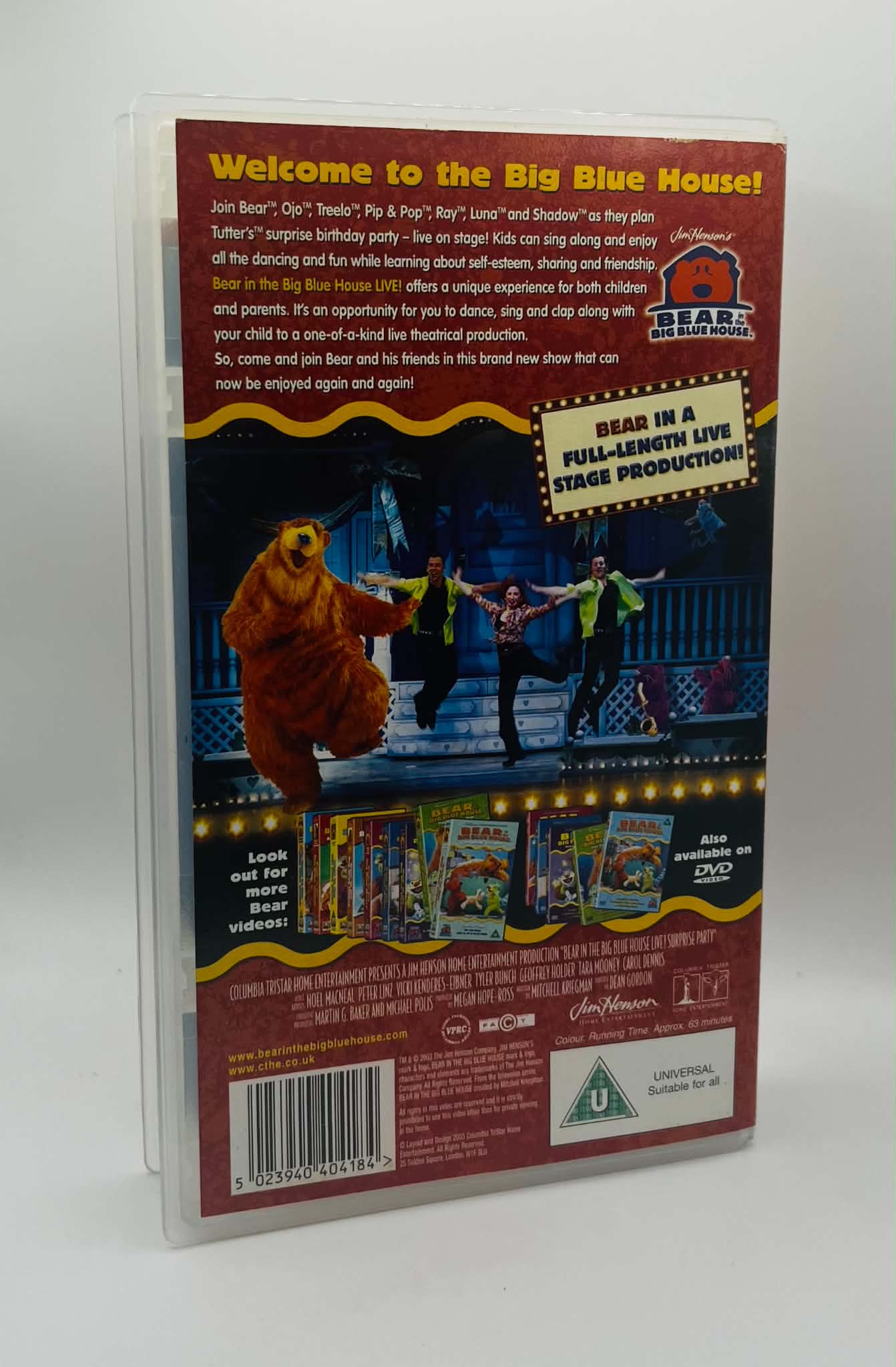 Bear In The Big Blue House LIVE (U)