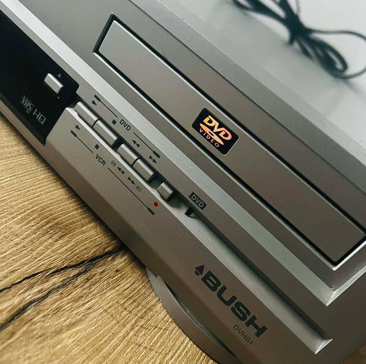 Bush DVHS1 VCR/DVD Player + Scart Leads
