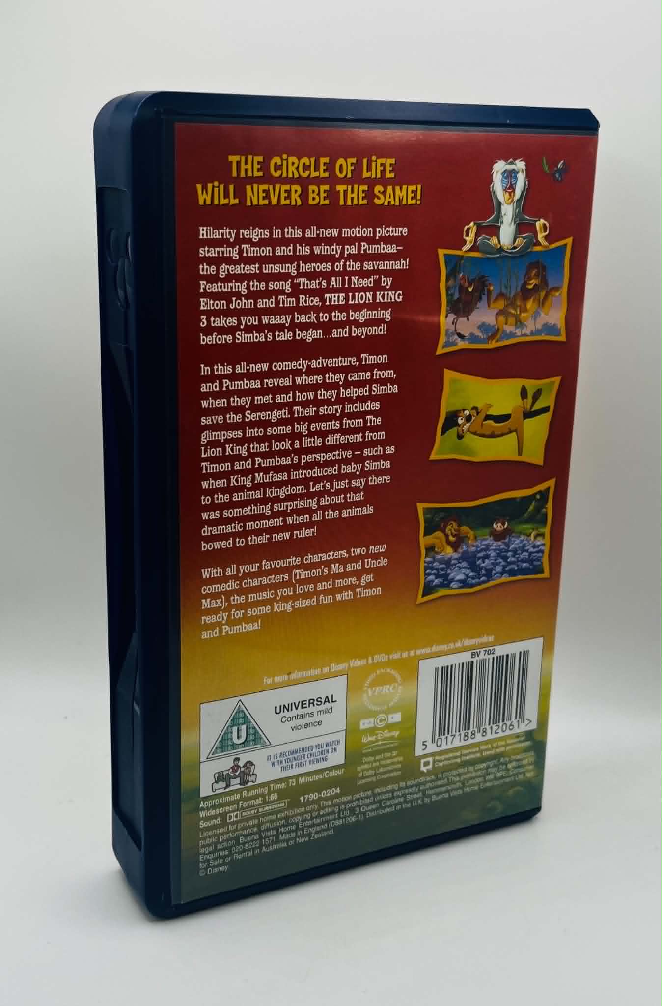 The Lion King 3 (Hakuna Matata) (U)