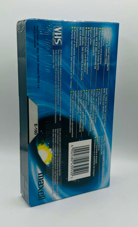 Maxell M-180 Blank Video Cassette (NEW SEALED)