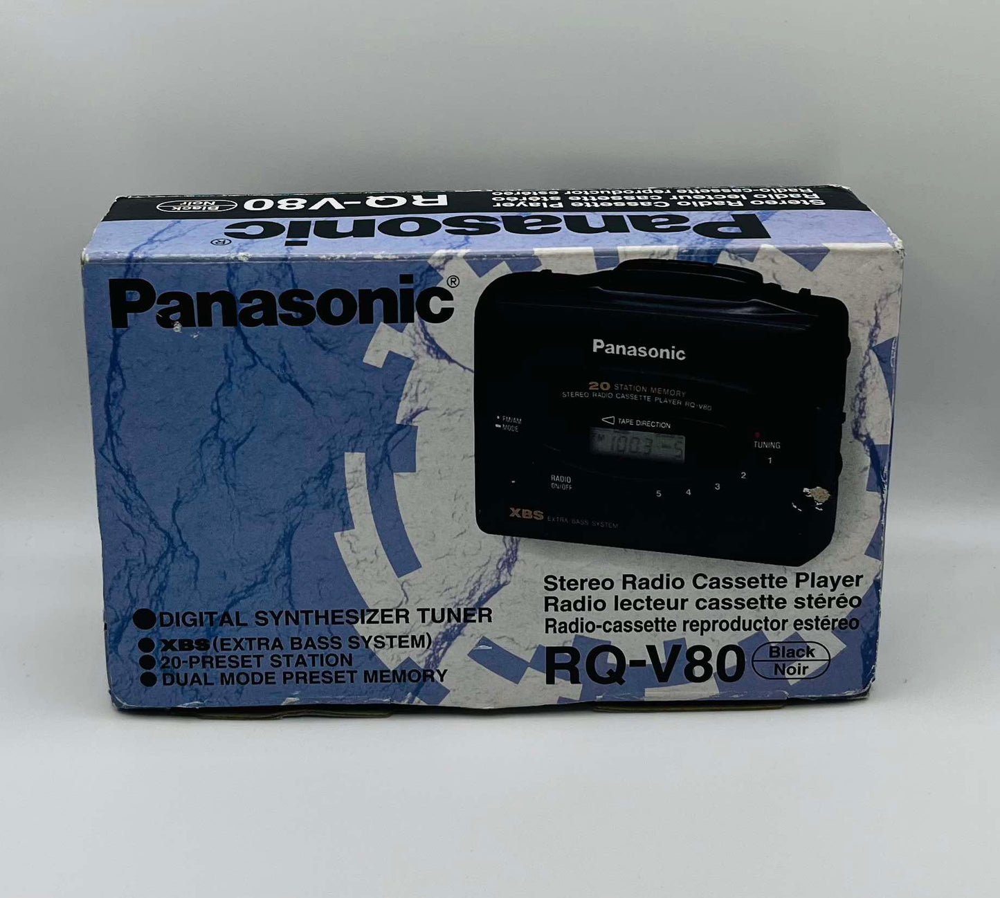 Panasonic RQ-V80 Stereo Cassette Player with Headphones