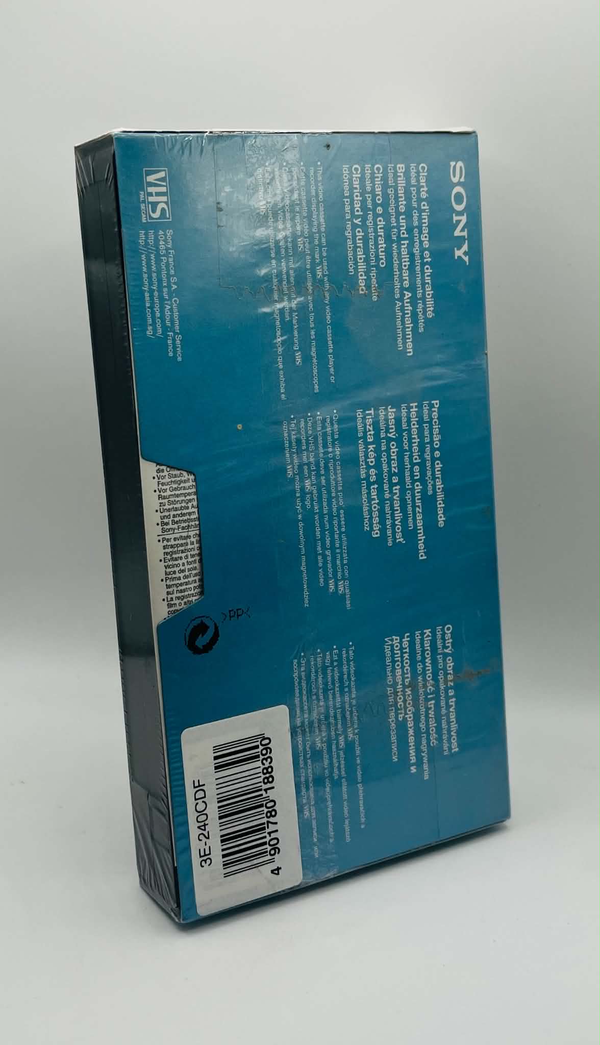 Sony E-240CDG Blank Video Tape (NEW SEALED)