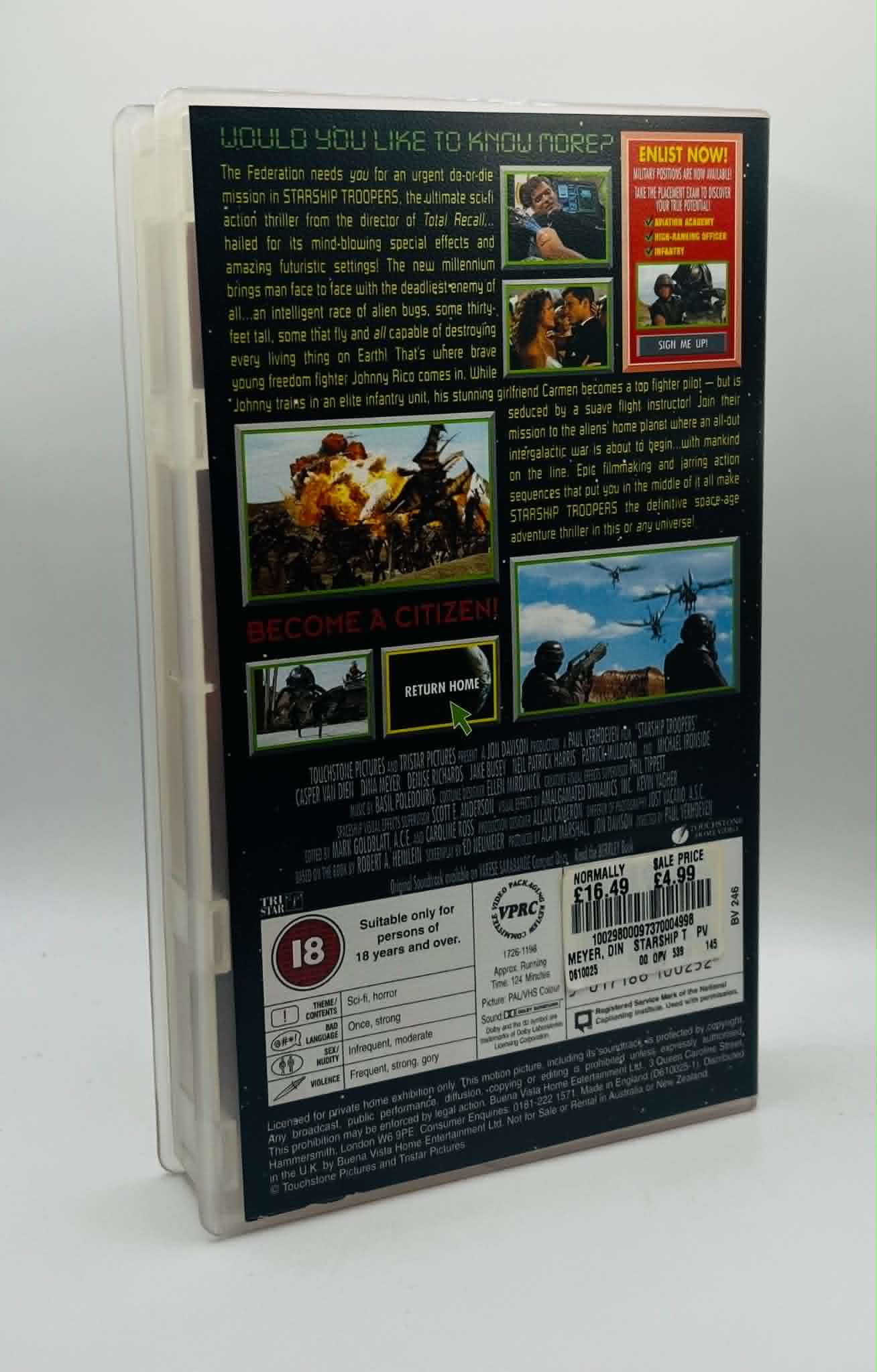 Starship Troopers (18) (NEW SEALED)