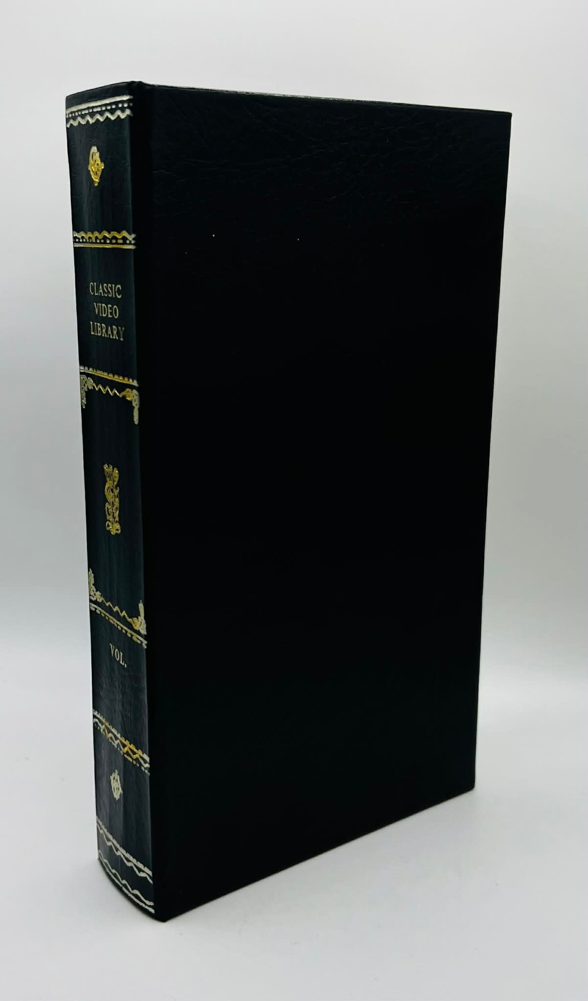 10 x Library Book Style Empty VHS Video Cases | Leverwise | 1980 | Black