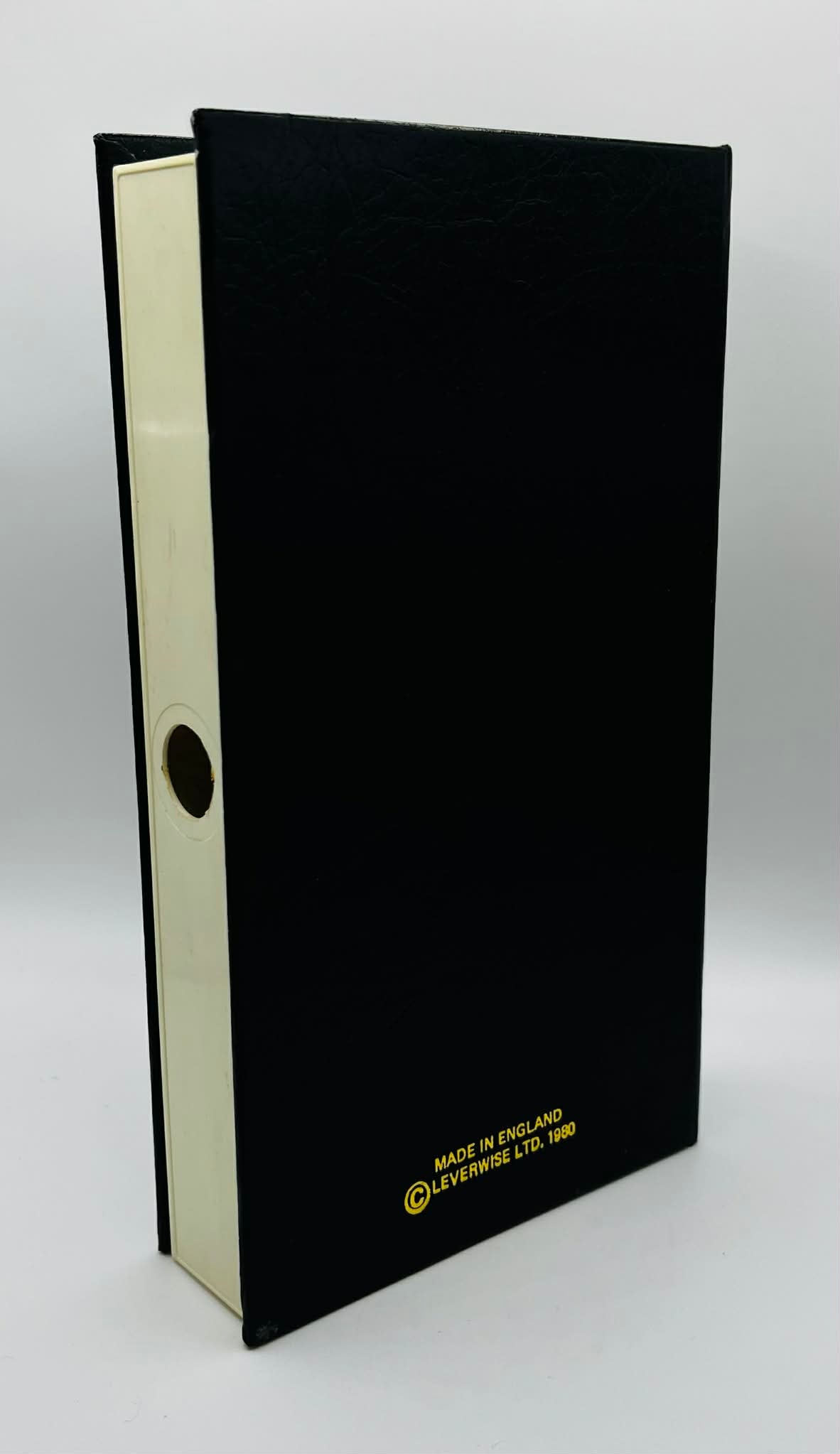 10 x Library Book Style Empty VHS Video Cases | Leverwise | 1980 | Black