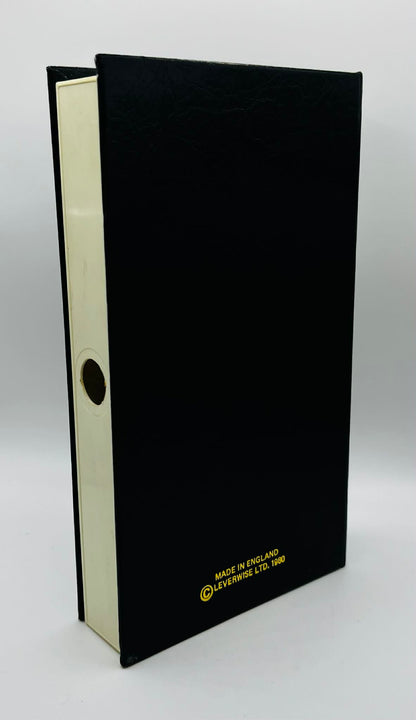10 x Library Book Style Empty VHS Video Cases | Leverwise | 1980 | Black