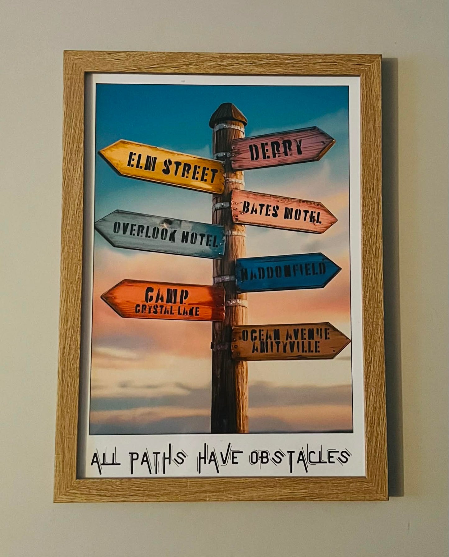 Obstacles Framed Poster (A4)