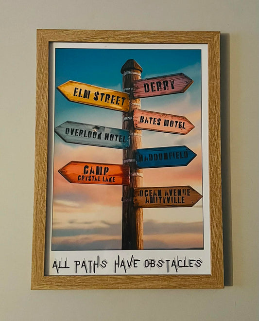 Obstacles Framed Poster (A4)