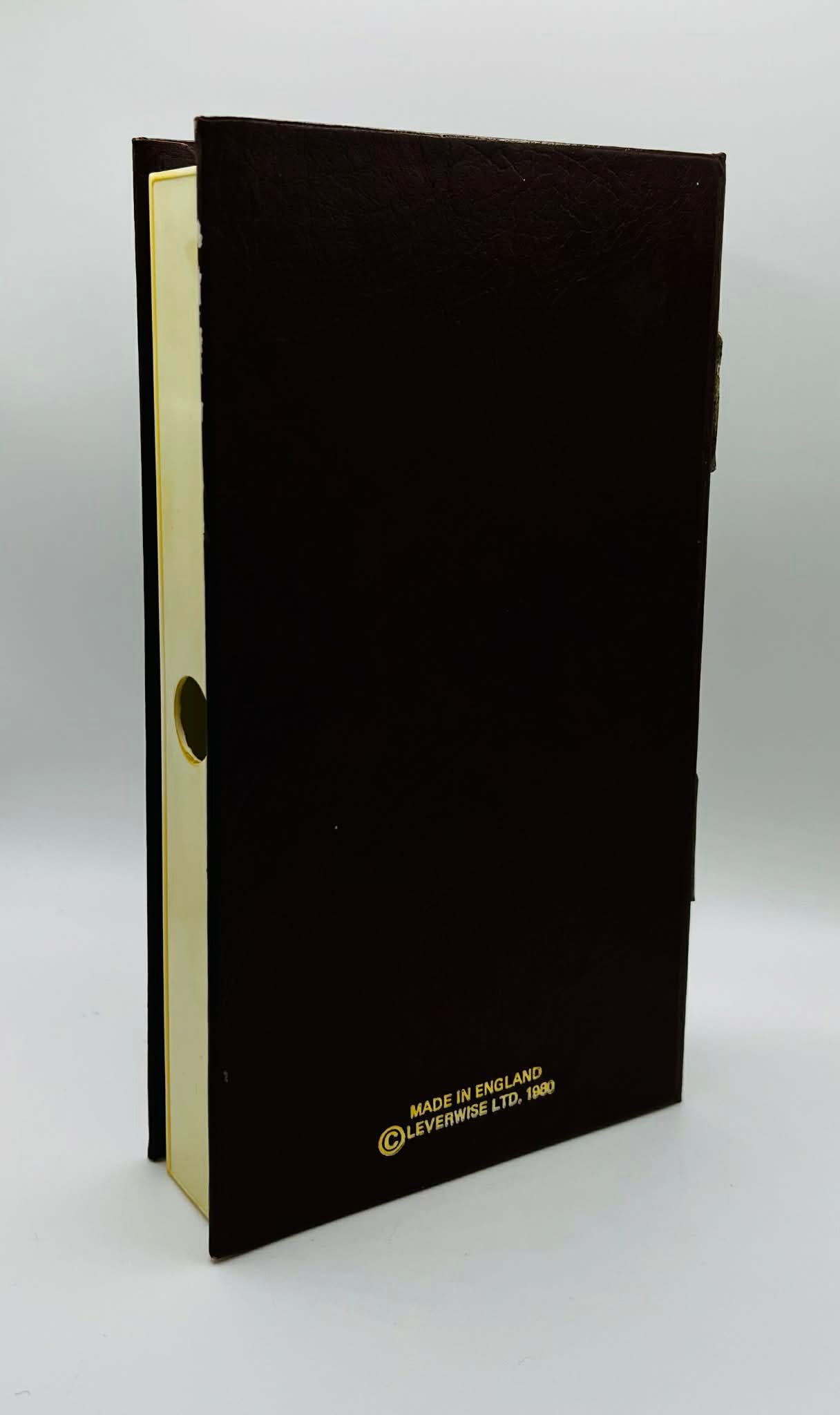 9 x Library Book Style Empty VHS Video Cases | Leverwise | 1980 | Brown + Green
