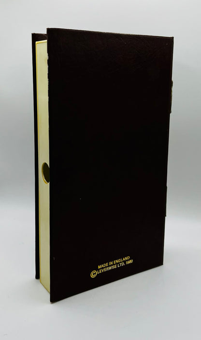 9 x Library Book Style Empty VHS Video Cases | Leverwise | 1980 | Brown + Green