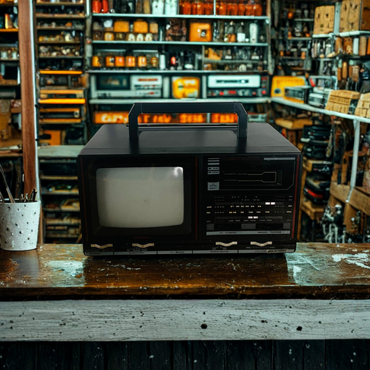 Goodmans Quadro 900 5" Mono TV with AM/FM Radio + Cassette Player