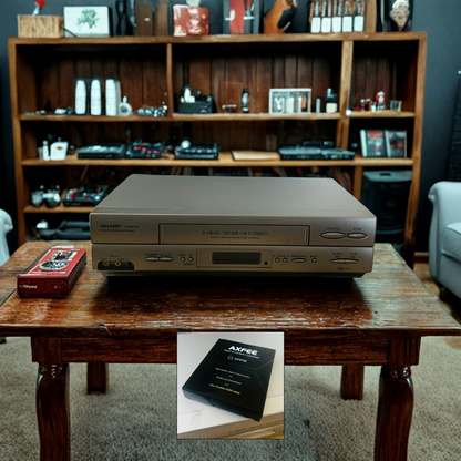 Sharp VC-MH705 Video Recorder + Scart to HDMI Lead