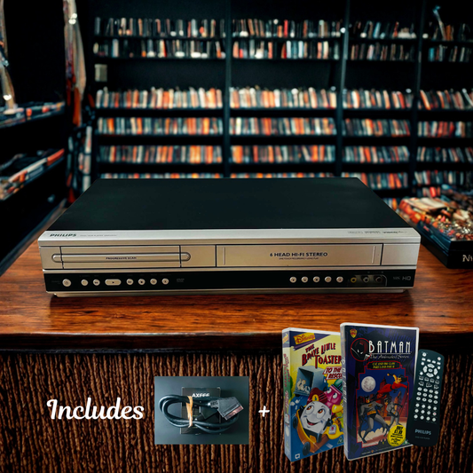 Philips DVP3350V DVD/VCR + Remote + Leads + Videos