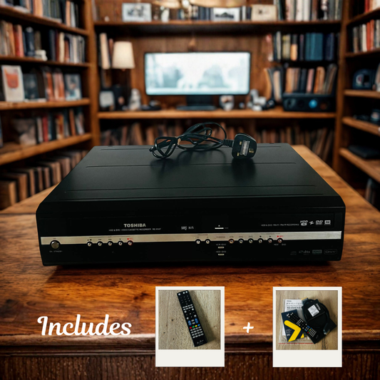 Toshiba RD-XV47KB HDD/DVD/VHS Player 160GB | Fully Working | Remote + Extras