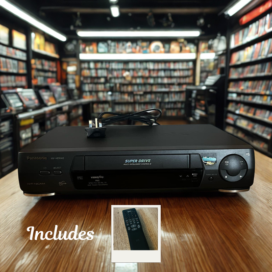 Panasonic NV-HD640 Super Drive VCR + Remote + Scart Lead