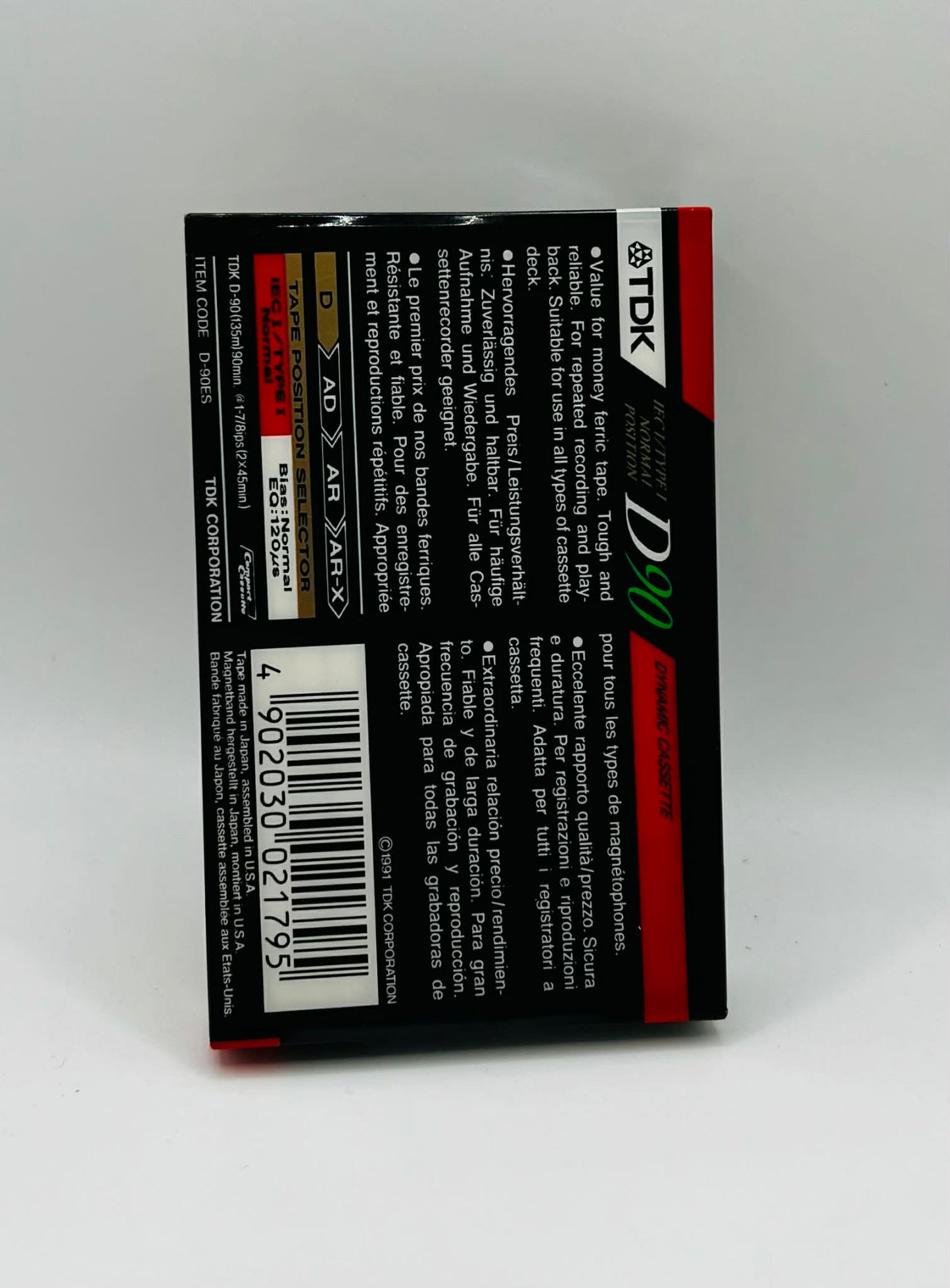 TDK D90 Blank Tape (NEW SEALED)