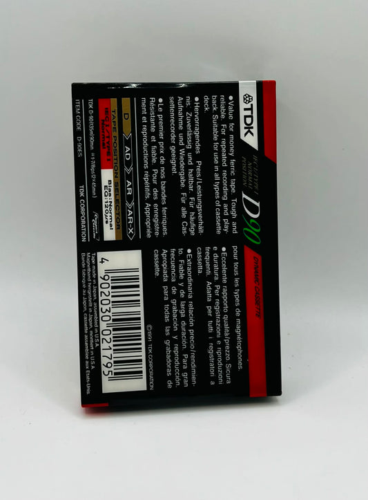 TDK D90 Blank Tape (NEW SEALED)