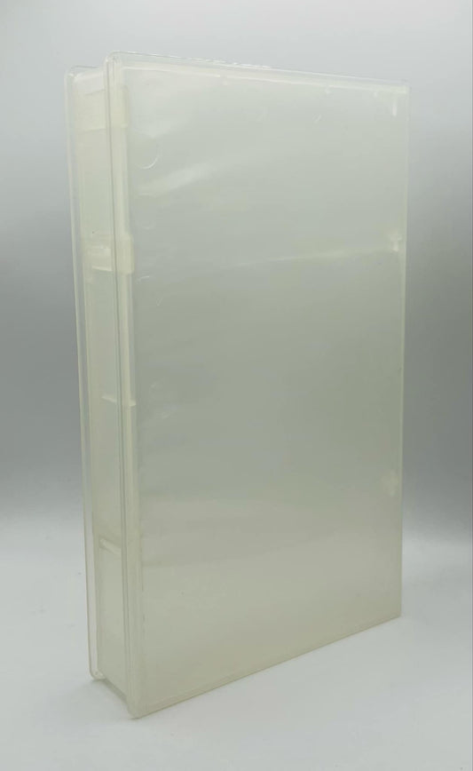 12 x Empty Clear VHS Video Tape Cases