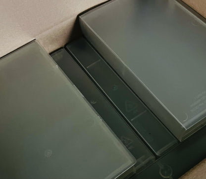 12 x Empty Clear VHS Video Tape Cases