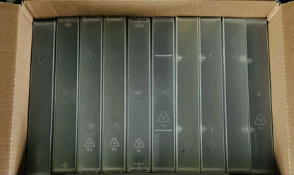 12 x Empty Clear VHS Video Tape Cases