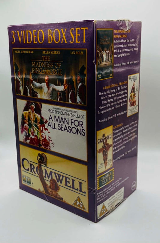 Cromwell / A Man For All Seasons / The Madness Of King George Triple Pack (PG) (NEW SEALED)