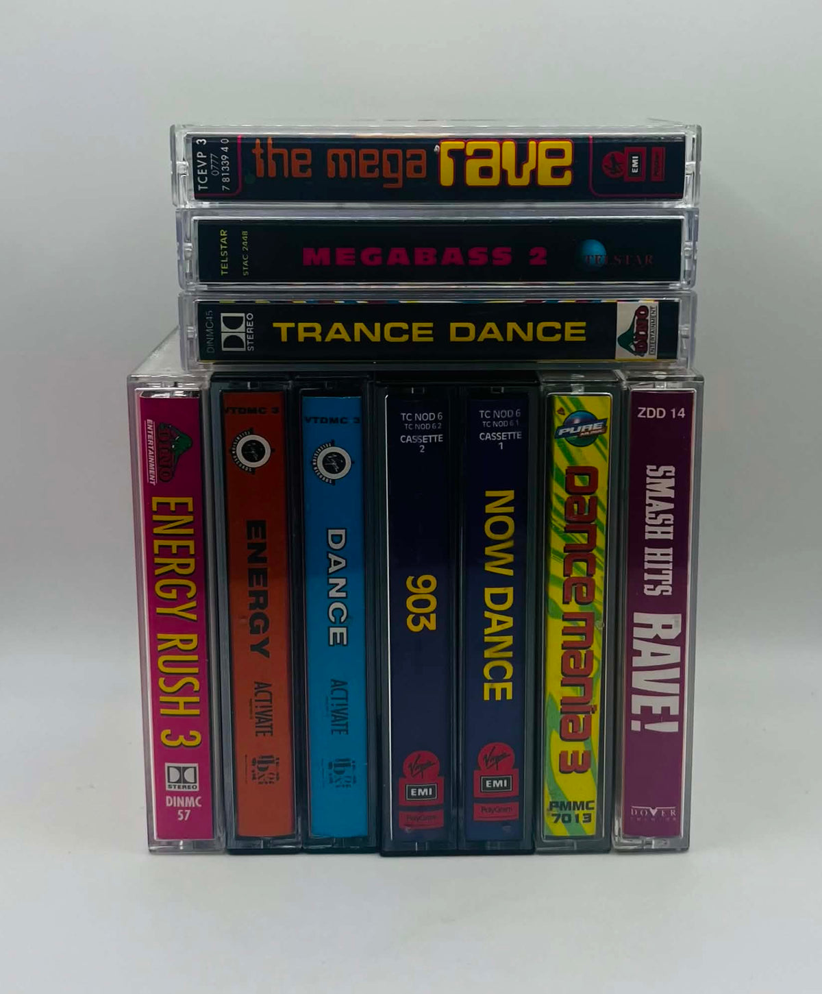 Dance + Rave Audio Cassette Tape Bundle