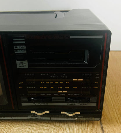 Goodmans Quadro 900 5" Mono TV with AM/FM Radio + Cassette Player