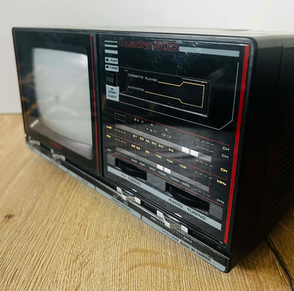 Goodmans Quadro 900 5" Mono TV with AM/FM Radio + Cassette Player