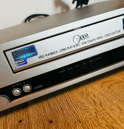 LG LV220 VCR + Remote + Scart Lead