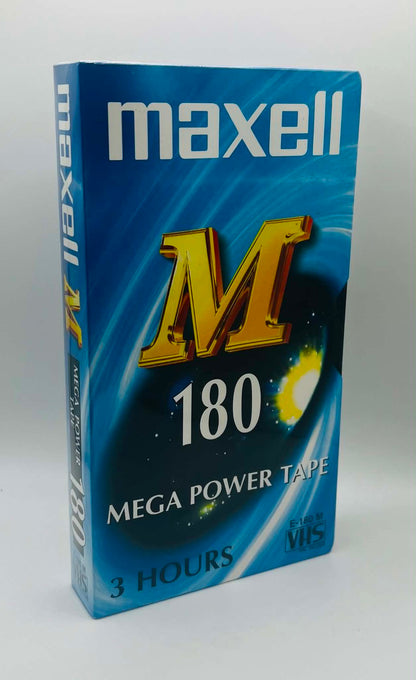 Maxell M-180 Blank Video Cassette (NEW SEALED)