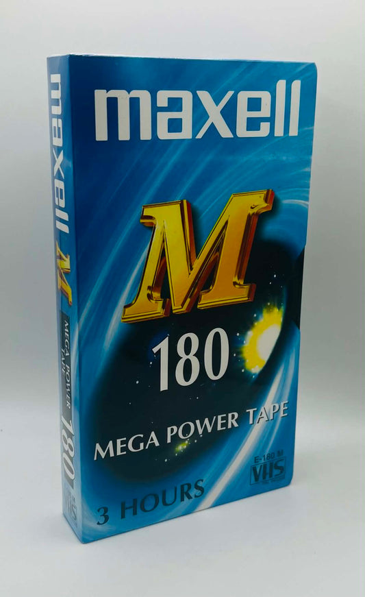 Maxell M-180 Blank Video Cassette (NEW SEALED)