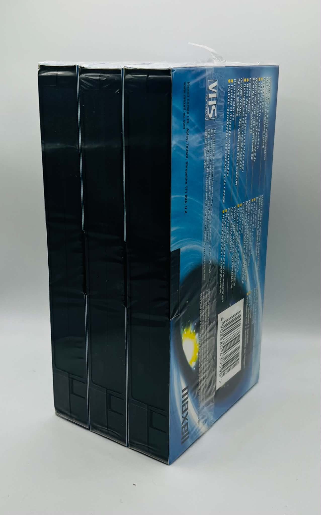 Maxell M180 Blank Video Cassettes 3 Pack (NEW SEALED)