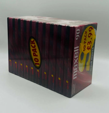 Maxell S 90 Blank Tapes 10 Pack (NEW SEALED)