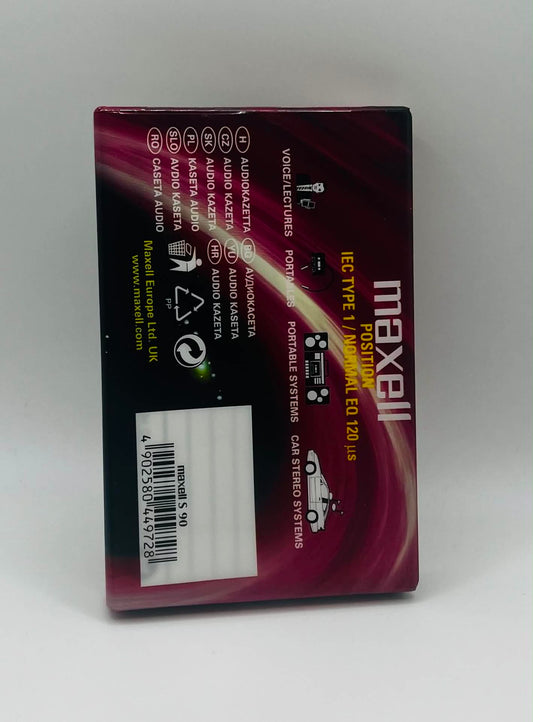 Maxell S 90 Blank Tape (NEW SEALED)