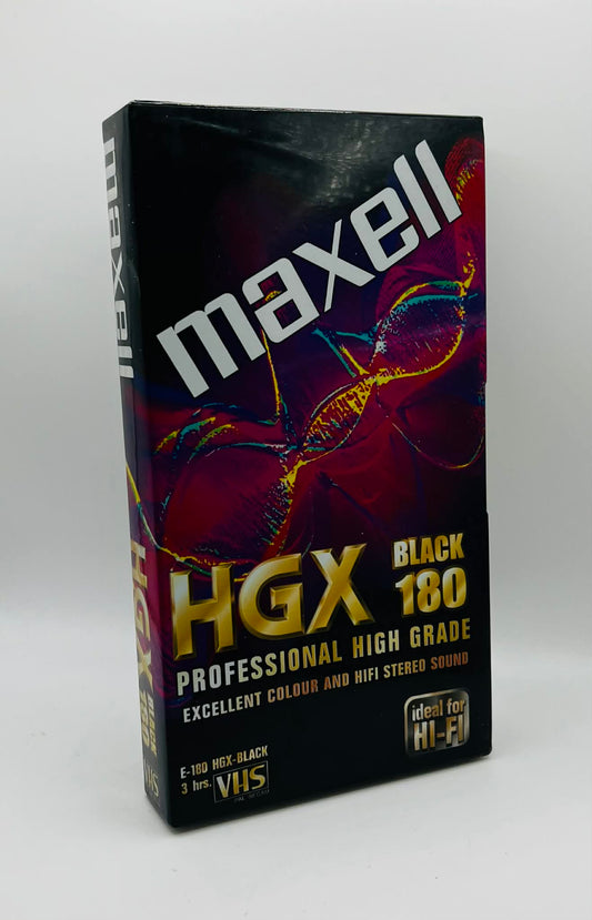 Maxell HGX Black 180 Blank Video Cassette (NEW SEALED)