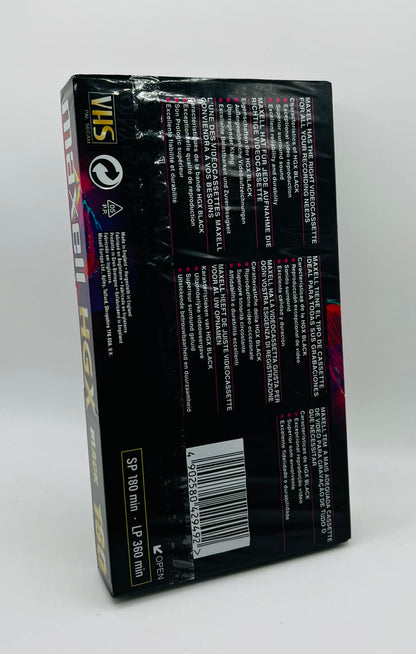 Maxell HGX Black 180 Blank Video Cassette (NEW SEALED)