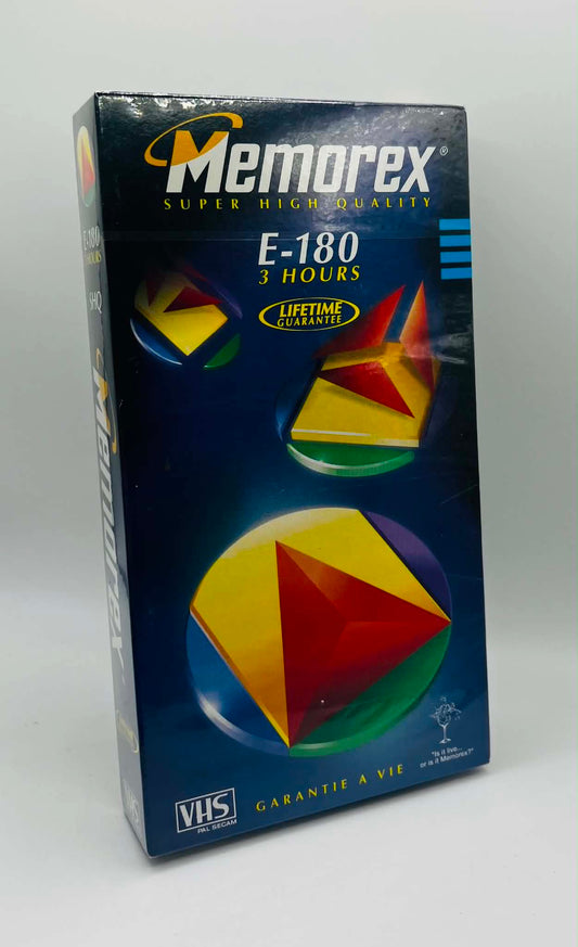 Memorex E180 Blank Video Cassette (NEW SEALED)