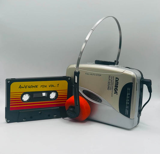 Omega Walkman WM-52 with Headphones + Guardians Of The Galaxy 1&2