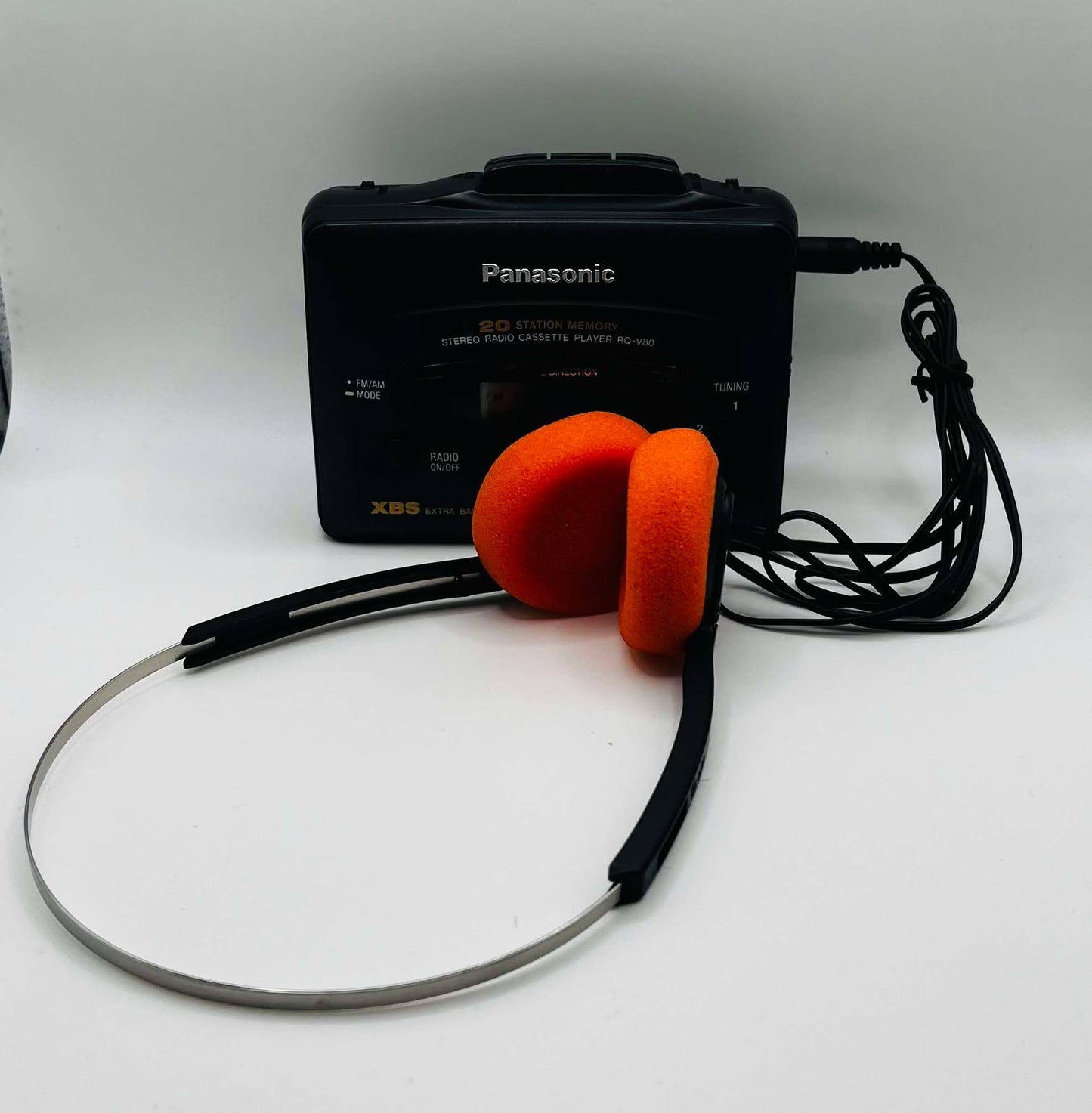 Panasonic RQ-V80 Stereo Cassette Player with Headphones