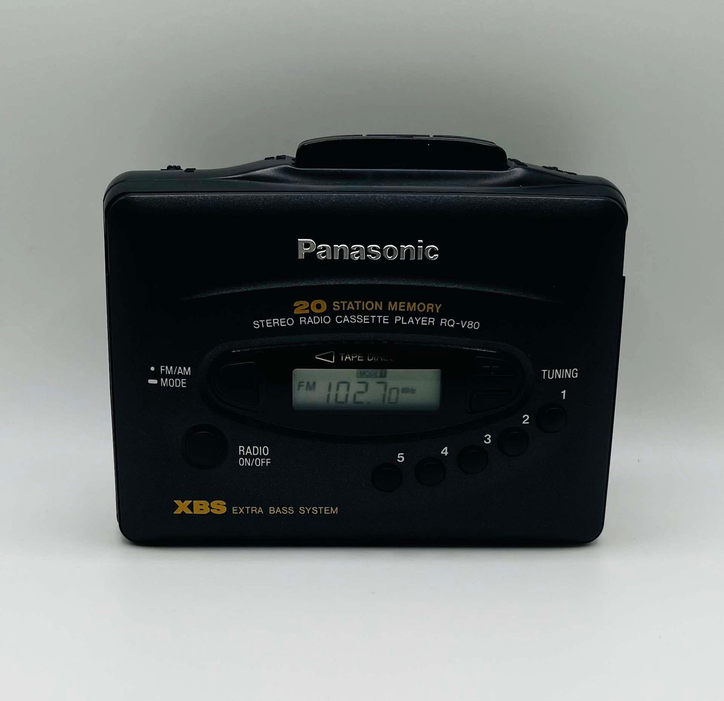 Panasonic RQ-V80 Stereo Cassette Player with Headphones