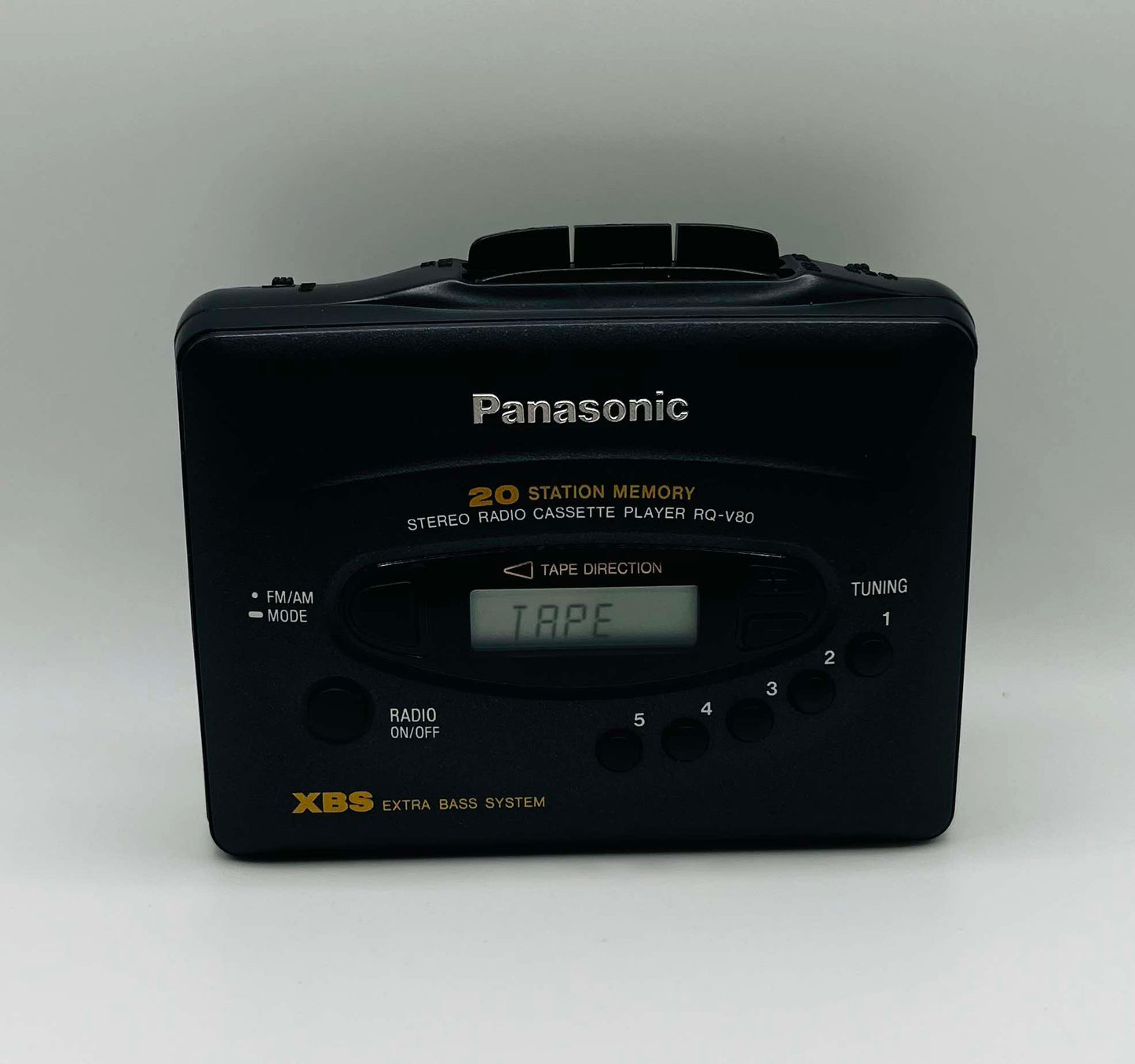 Panasonic RQ-V80 Stereo Cassette Player with Headphones