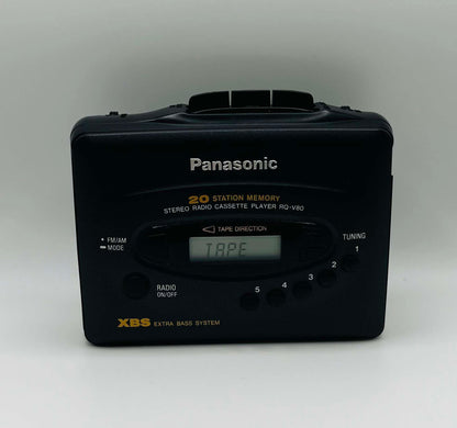 Panasonic RQ-V80 Stereo Cassette Player with Headphones