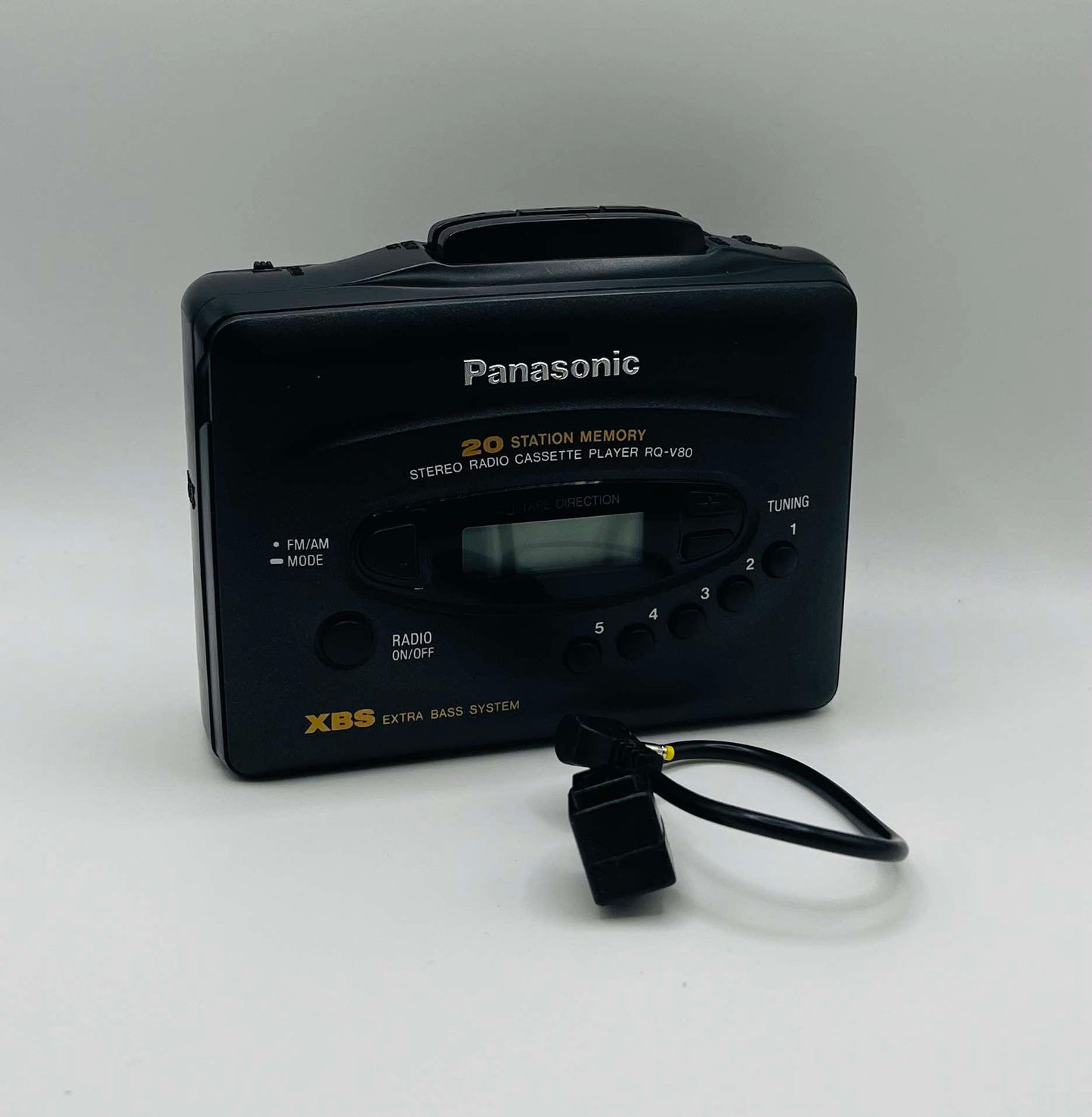 Panasonic RQ-V80 Stereo Cassette Player with Headphones