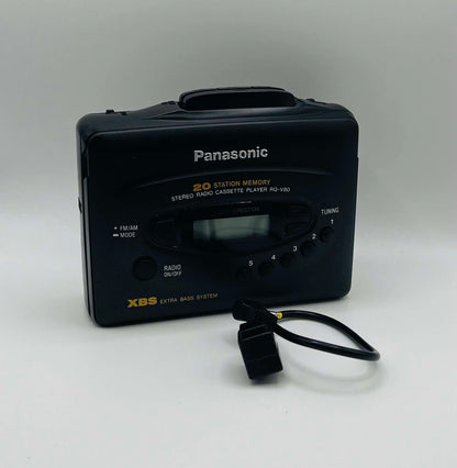 Panasonic RQ-V80 Stereo Cassette Player with Headphones