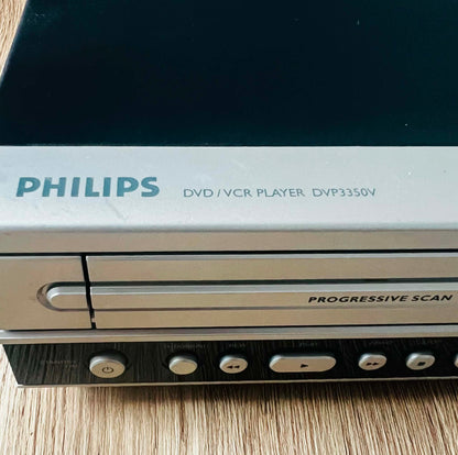 Philips DVP3350V DVD/VCR + Remote + Leads + Videos
