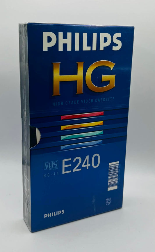 Philips HG E240 Blank VHS Video Tape (NEW SEALED)