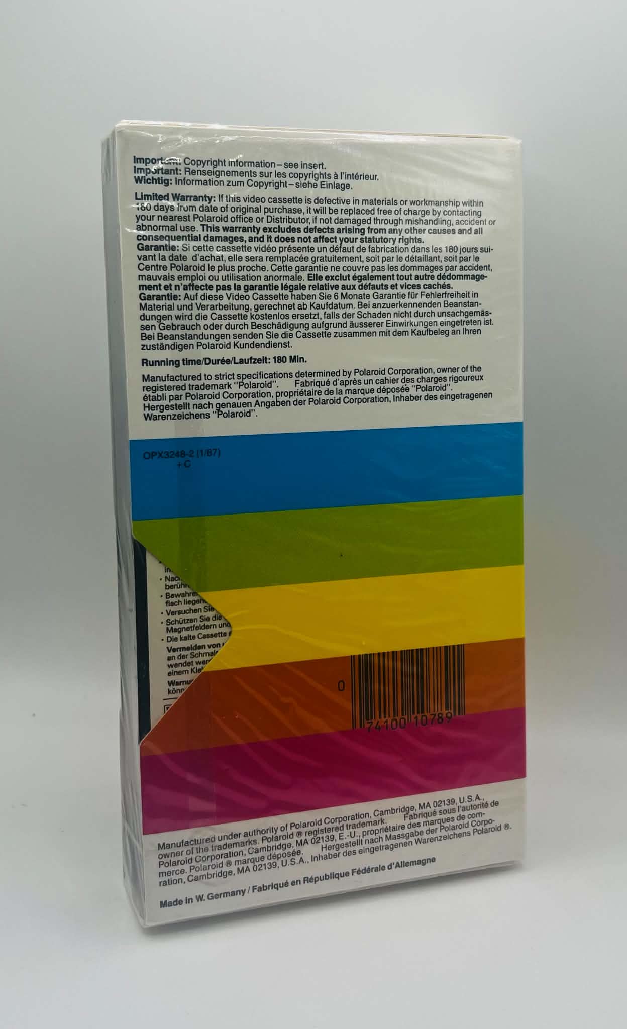 Polaroid HS E-180 Blank Video Cassette (NEW SEALED)