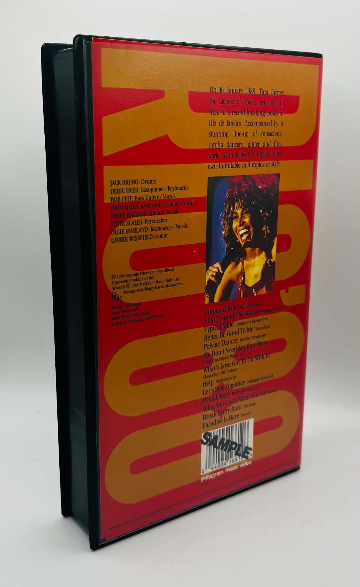 Tina Turner (Rio '88) (U) (Signed)