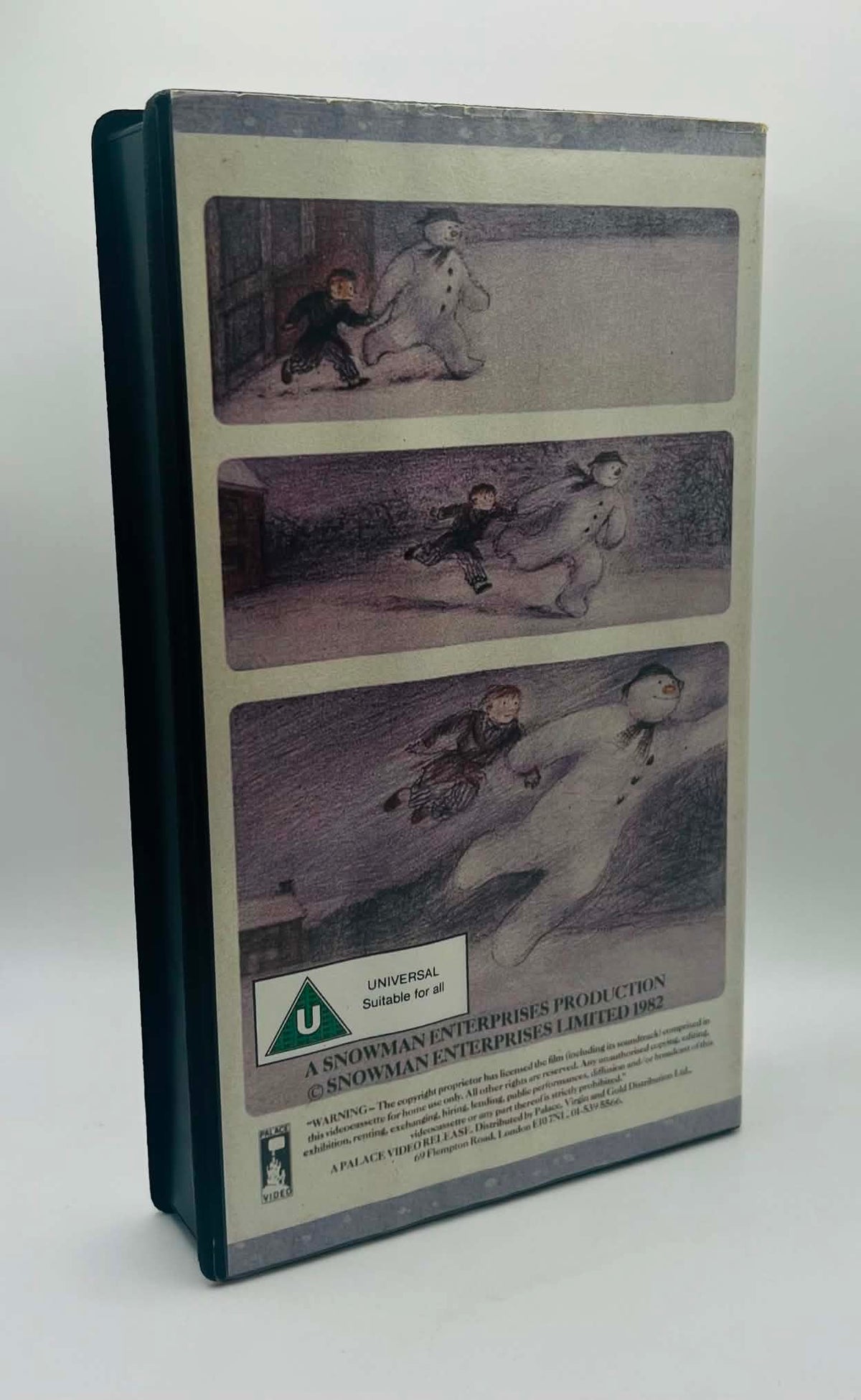 The Snowman VHS Video Tape + Audio Cassette (U)