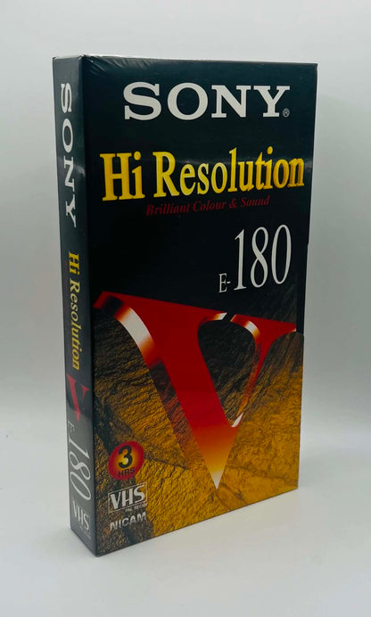 Sony E-180 Blank Video Cassette (NEW SEALED)
